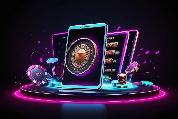 Layar aplikasi mobile wargabet menampilkan UFC event dan live-dealer dalam satu antarmuka